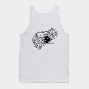 Floral Camera Tank Top